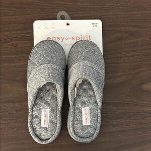NEW Easy Spirit Women's Heathered Gray Slippers